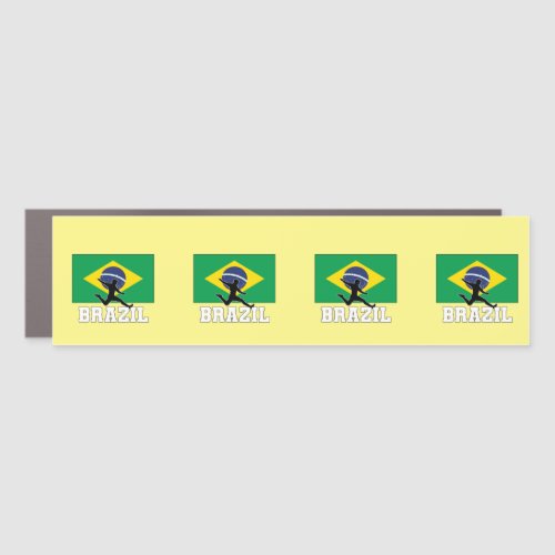 Brazil Football Soccer National Team Car Magnet