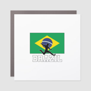 Brazil Football Soccer National Team Car Magnet