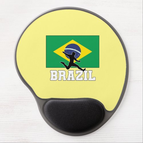 Brazil Football Soccer National Team Gel Mouse Pad