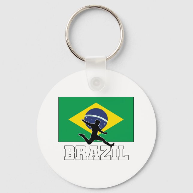Brazil Football Soccer National Team Keychain (Front)
