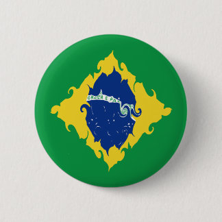 Brazil Gnarly Flag Button