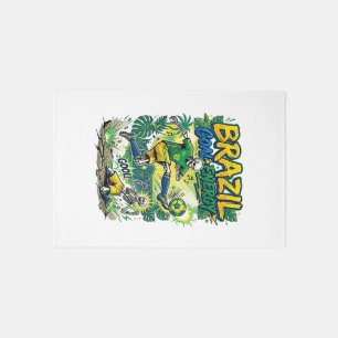 Brazil Goal Energy Skeleton Striker Nations Creati Rug