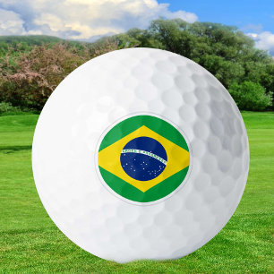 Brazil Golf Balls, Brazilian Flag Golfers /Patriot Balls