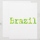 Brazil Green and Yellow Font (Front/Back)