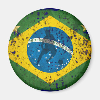 Brazil Grunge flag for Brazilians worldwide Magnet