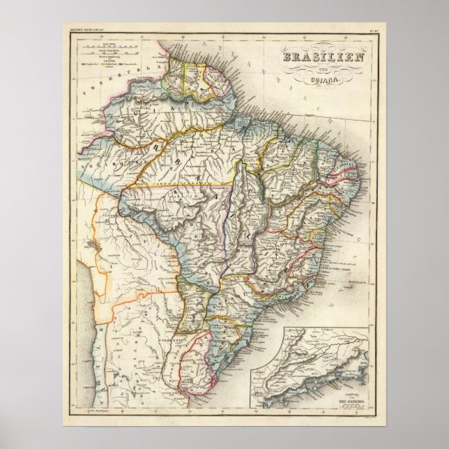 Brazil, Guiana, South America Poster (Front)