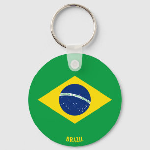 Brazil Guinea Flag Charming Patriotic Keychain