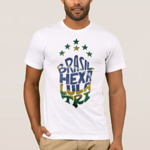 Brazil Hexa Lula Tri world cup T-Shirt