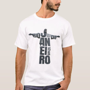 Brazil Jesus Christ Rio de Janeiro Cristo Souvenir T-Shirt
