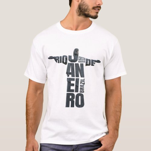 Brazil Jesus Christ Rio de Janeiro Cristo Souvenir T_Shirt