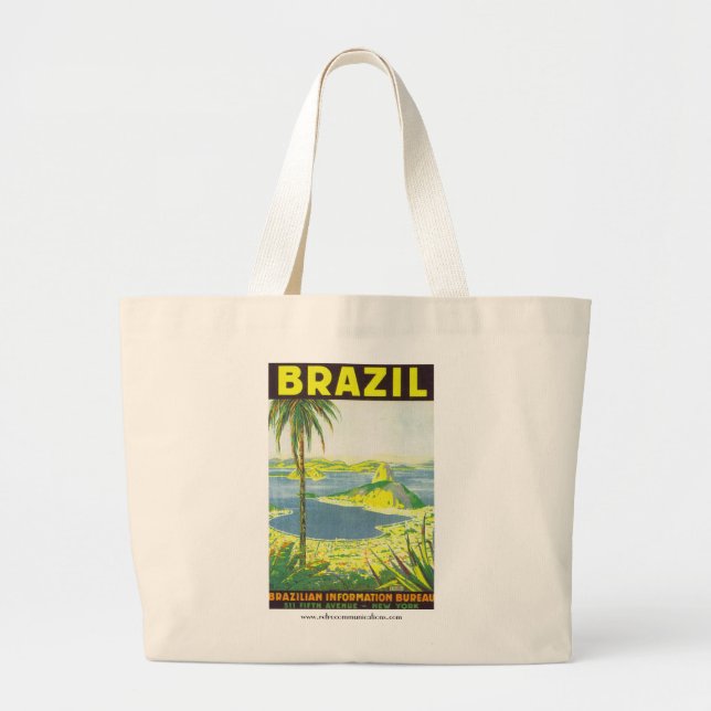 Brazil Large Tote Bag (Front)