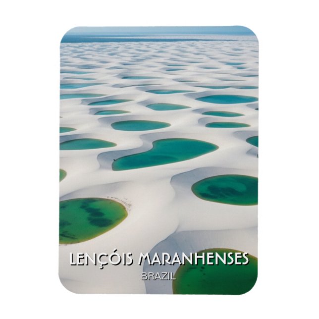 Brazil Lençóis Maranhenses Travel Magnet (Vertical)