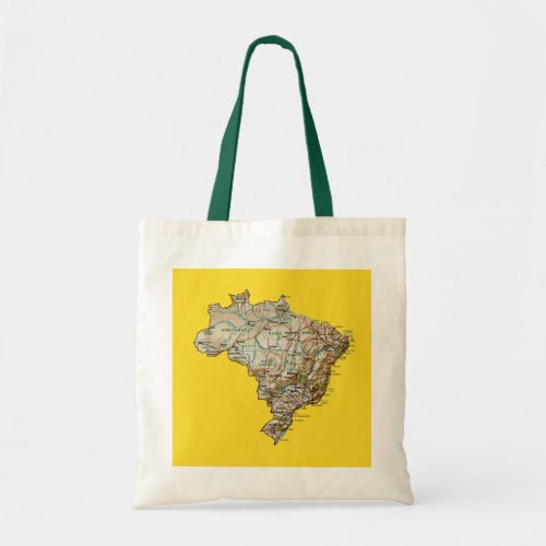 Brazil Map Bag