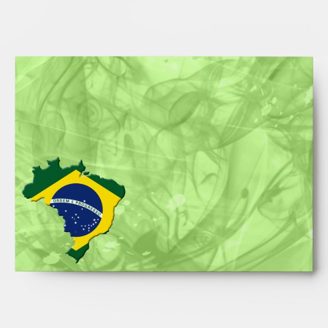 Brazil map envelope (Front)