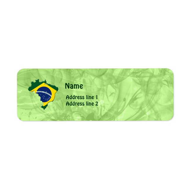 Brazil map label (Front)