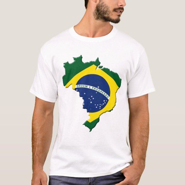 Brazil map T-Shirt (Front)