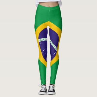 Brazil National Flag Leggings