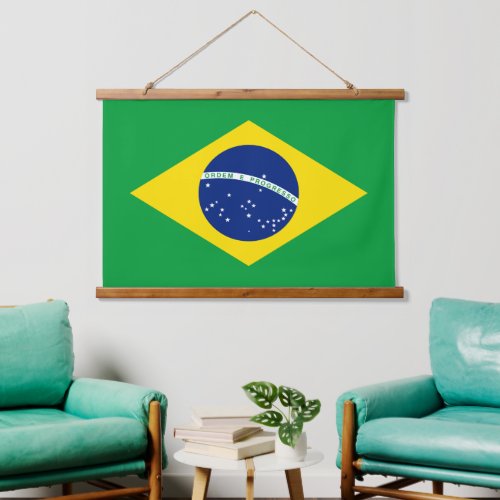 Brazil National Flag Patriotic Brazilian Decor Hanging Tapestry