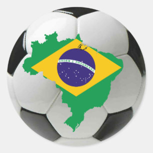 Brazil national team classic round sticker