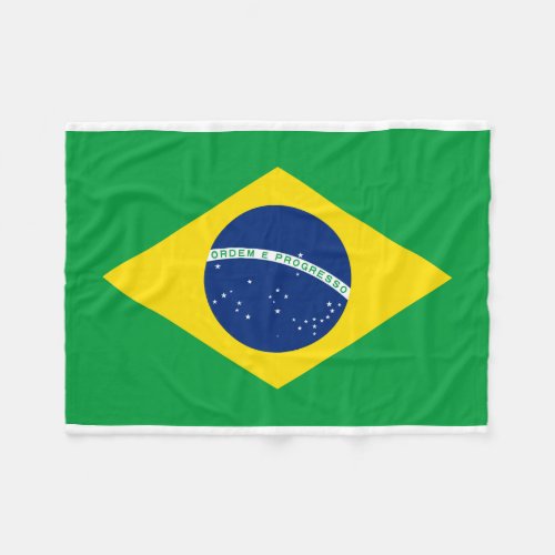 Brazil National World Flag Fleece Blanket