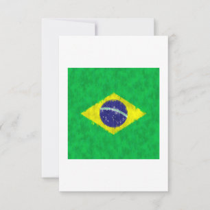 Brazil Oil Painting Drawing Thank You Card