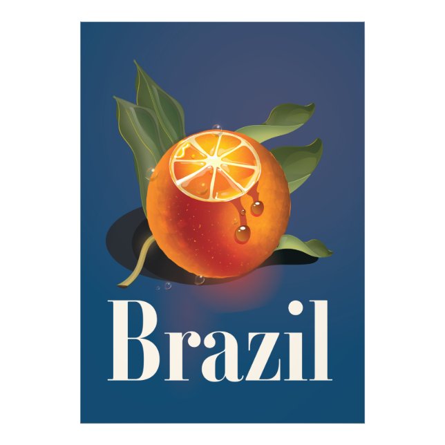 Brazil Oranges travel poster (Front)