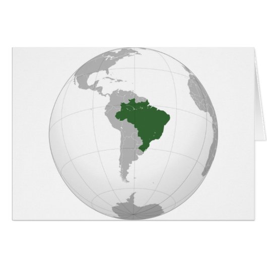 Brazil (orthographic projection) cards (Front Horizontal)