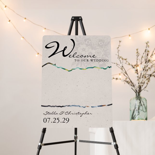 Brazil Passport Wedding Welcome Sign (In Situ (Stand))
