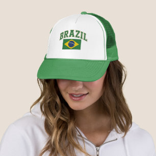 Brazil Patriotic Flag Embroidered Hat