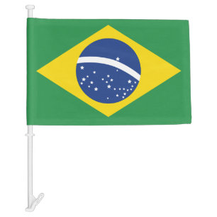 Brazil Patriotic Sports Fan Car Accessory Flag
