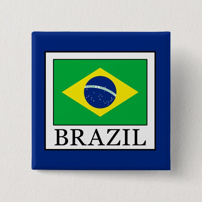 Brazil Pinback Button (Front)