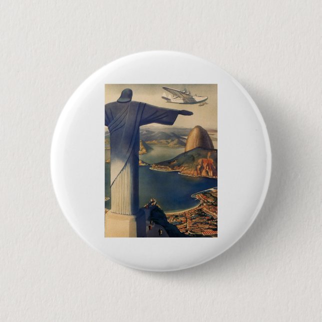 Brazil Pinback Button (Front)