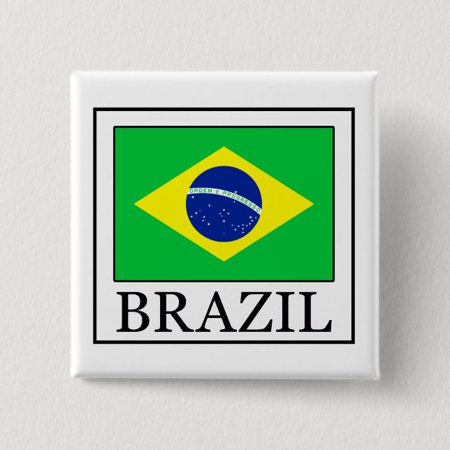 Brazil Pinback Button (Front)