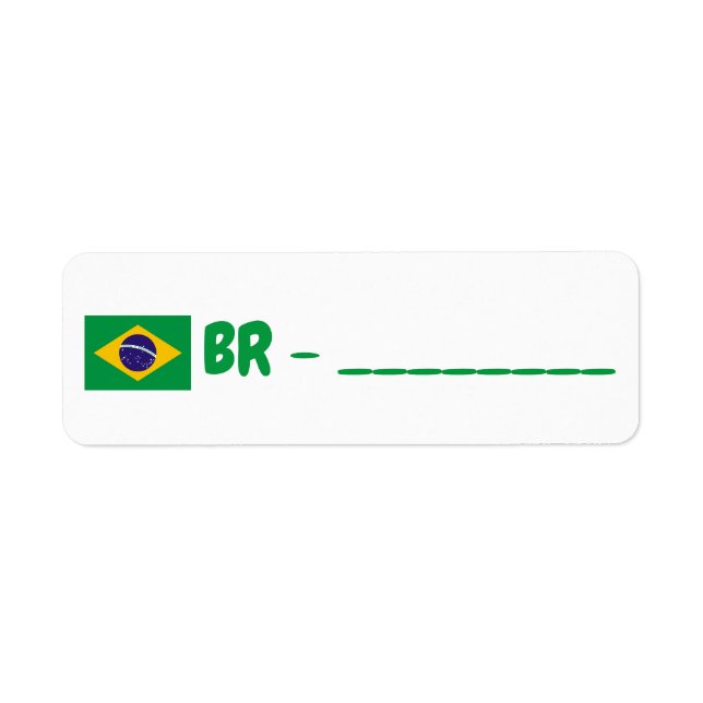 Brazil post crossing label (Front)