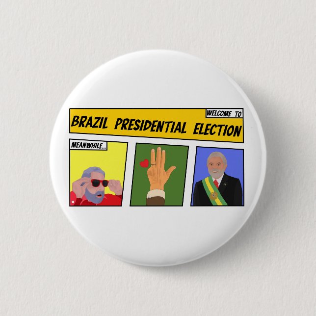 Brazil Presidential Election Button (Front)
