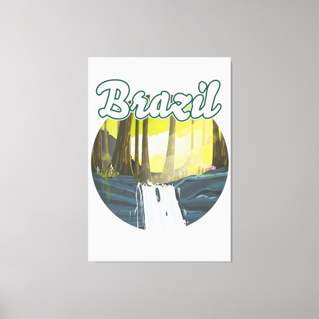 Brazil Rainforest logo Canvas Print (Front)