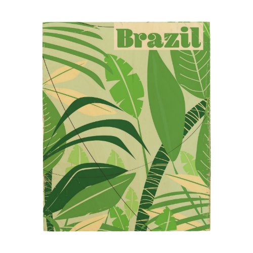 Brazil Rainforest Vintage style vacation print