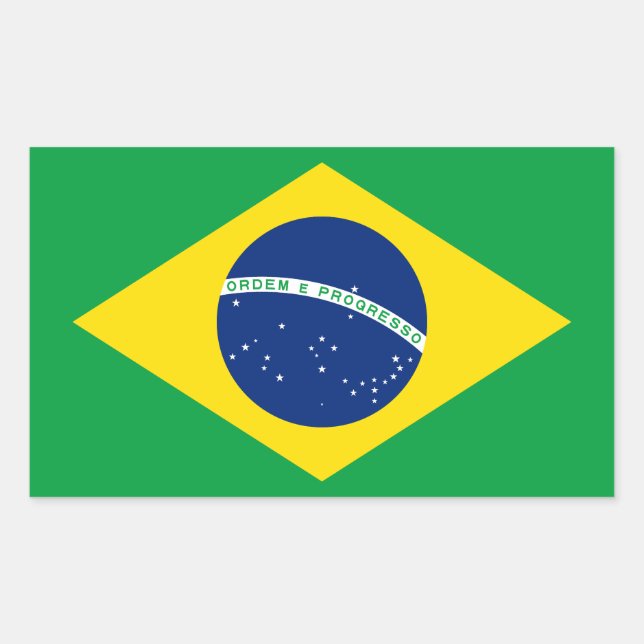 Brazil Rectangular Sticker (Front)