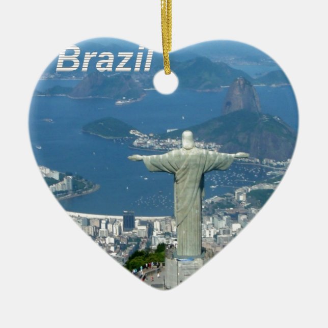 Brazil-Rio-de-Janeiro--Angie-.jpg Ceramic Ornament (Front)