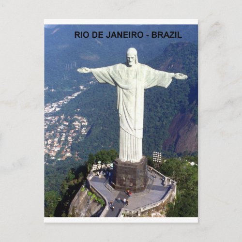 Brazil Rio De Janeiro christ StK Postcard