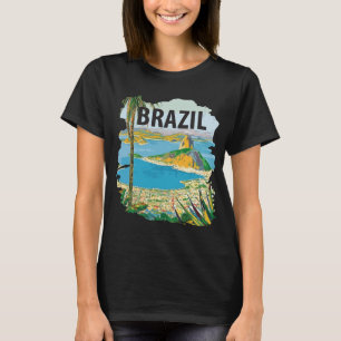 Brazil Rio de Janeiro Coast Green Travel T-Shirt