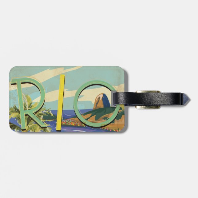 Brazil - Rio De Janeiro Luggage Tag (Back Horizontal)