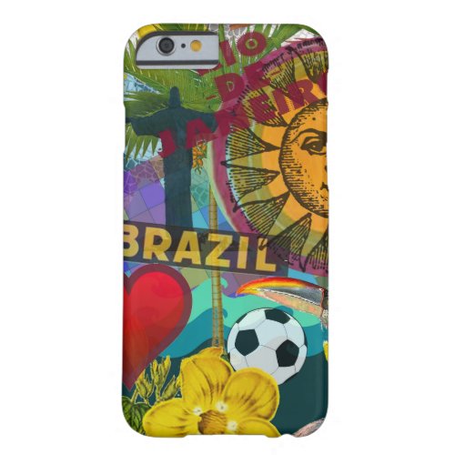 Brazil Rio de Janiero Sun Travel Colorful Art Barely There iPhone 6 Case