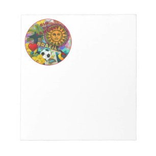 Brazil Rio de Janiero Sun Travel Colorful Art Notepad