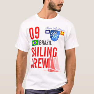 Brazil Sailing Crew Nautical T-Shirt
