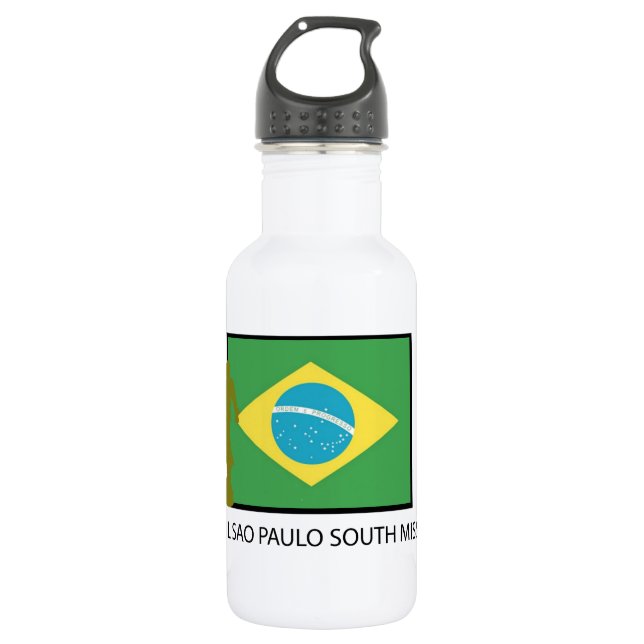 BRAZIL SAO PAULO SOUTH MISSION LDS WATER BOTTLE (Front)