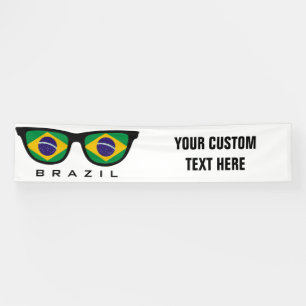 Brazil Shades custom text & color banner