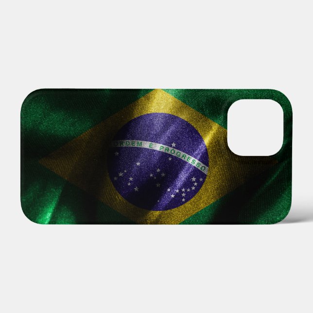 Brazil silk flag Case-Mate iPhone case (Back (Horizontal))