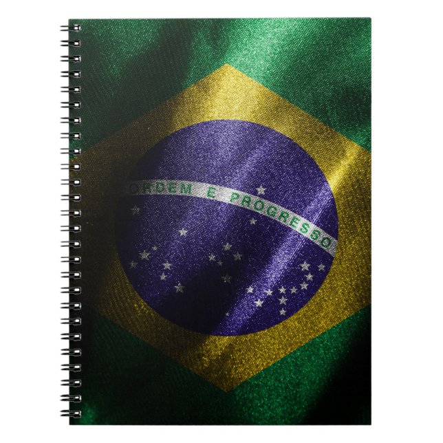 Brazil silk flag notebook (Front)