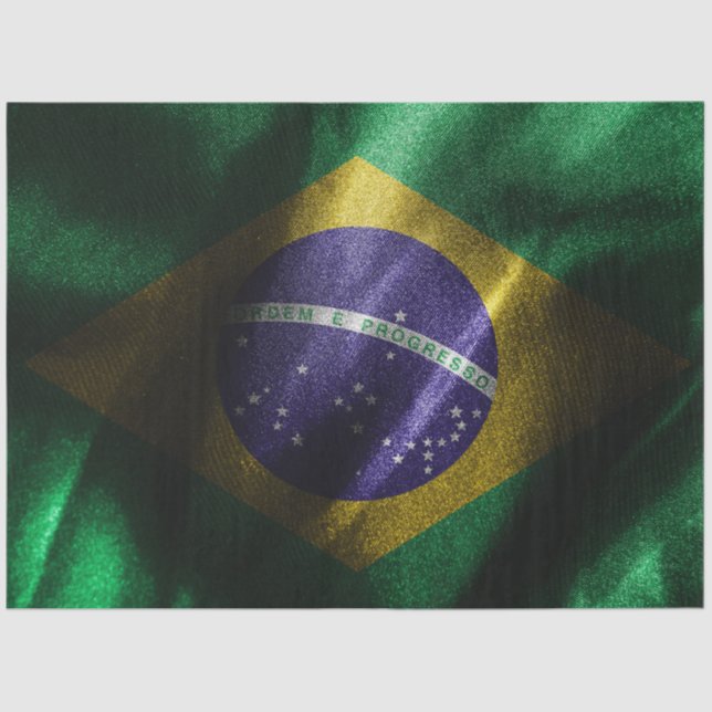 Brazil silk flag tissue paper (Front)